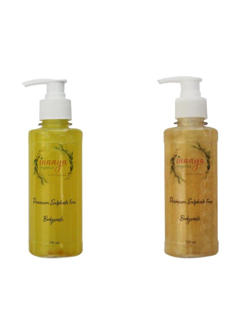 

Inaaya Organics Set of 2 Lemon Grass & Bubbly Blue Body Wash Shower Gel - 250 ml each, Multi