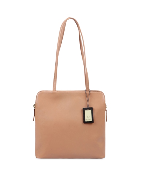 

Hidesign Pink Solid Leather Shoulder Bag