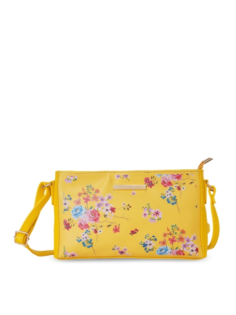 

Lapis O Lupo Yellow Printed Sling Bag