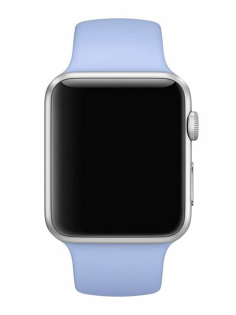 

macmerise Unisex Blue Lovey Lilac Silicone Single Piece Apple Watch Strap