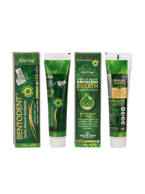 

BENTODENT Set of 2 Betel Leaf Toothpaste -100 g each, Brown