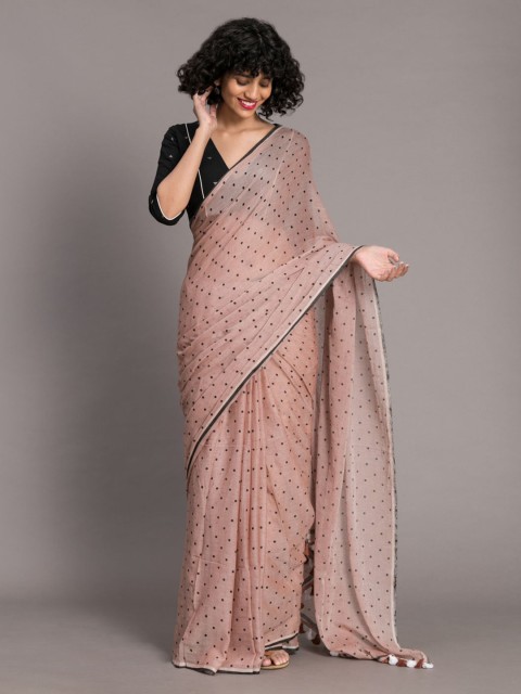 

Suta Brown Printed Pure Cotton Saree