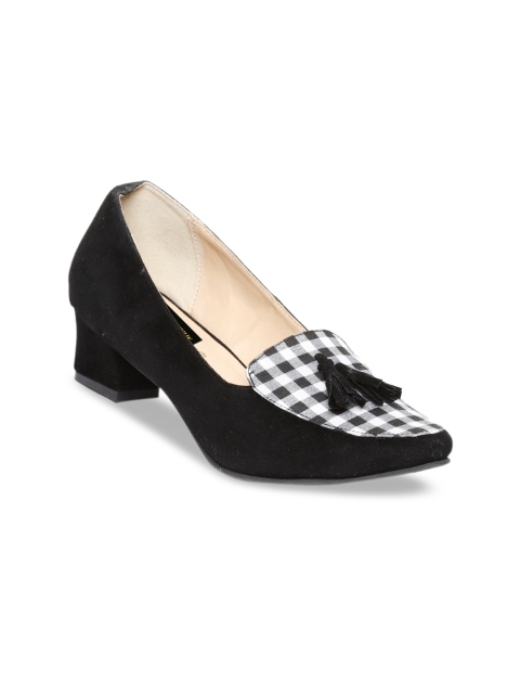 

Milano Torre Women Black Printed Pumps