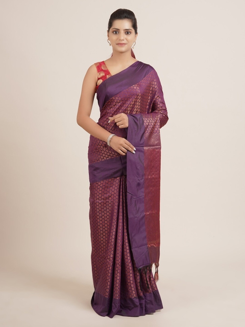 

Pothys Violet Woven Design Silk Cotton Saree