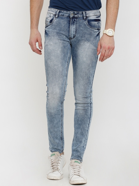 

Rex Straut Jeans Men Blue Slim Fit Heavy Fade Jeans