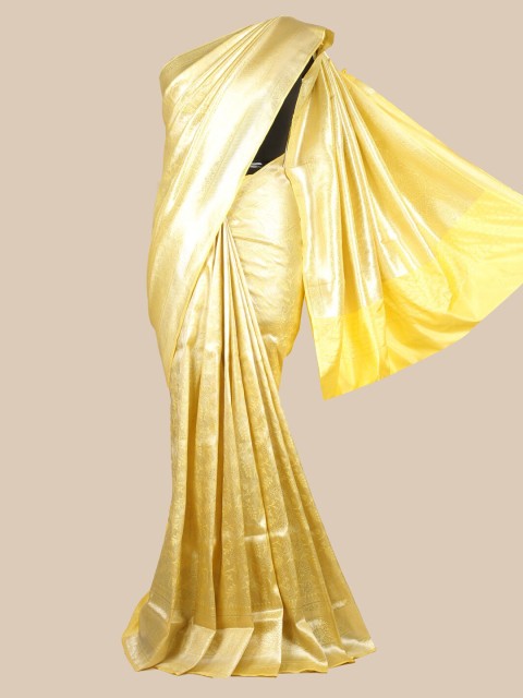 

Pothys Yellow Woven Design Art Silk Saree