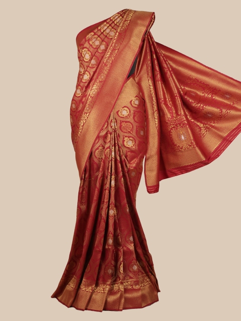 

Pothys Maroon Woven Design Art Silk Saree