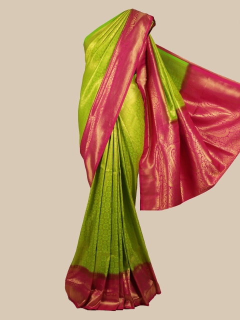 

Pothys Green & Red Art Silk Woven Design Saree
