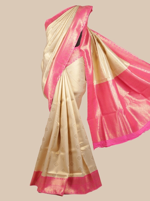 

Pothys Off-White Art Silk Woven Design Banarasi Saree