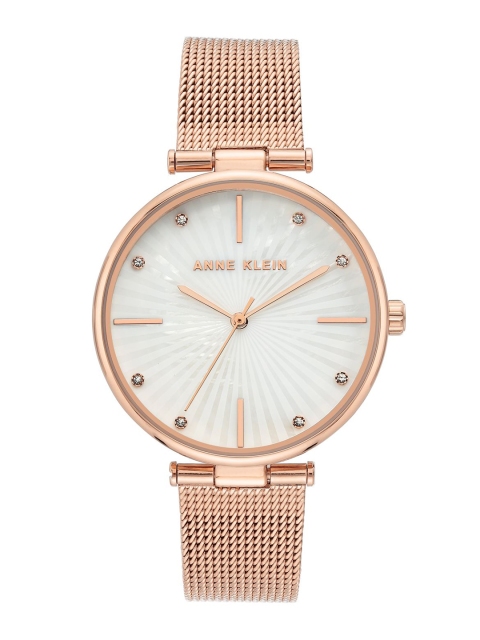 

ANNE KLEIN Women Cream-Coloured Analogue Watch AK3834MPRG