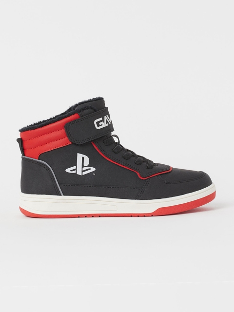

H&M Boys Black Printed Warm-Lined Hi-Tops