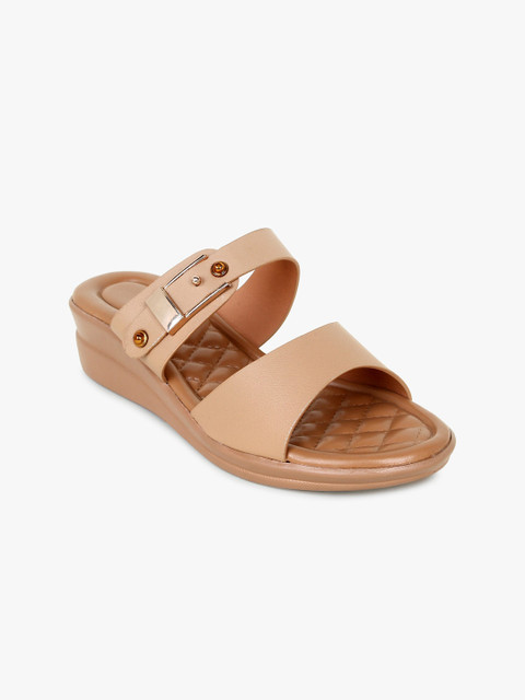 

Bloomtale Women Beige Solid Mules