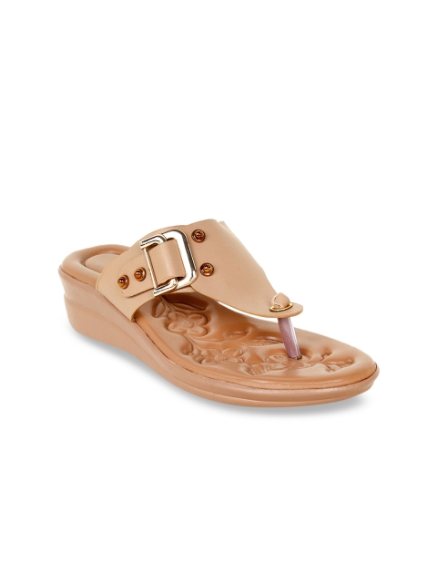 

Bloomtale Women Beige Solid Wedges