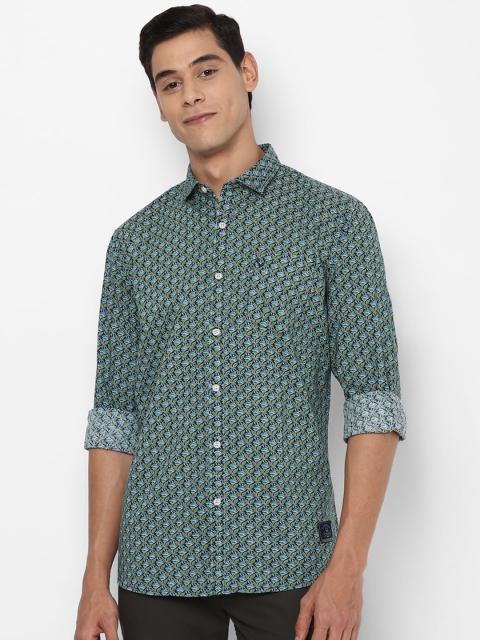 

Allen Solly Sport Men Green & Blue Regular Fit Printed Casual Shirt