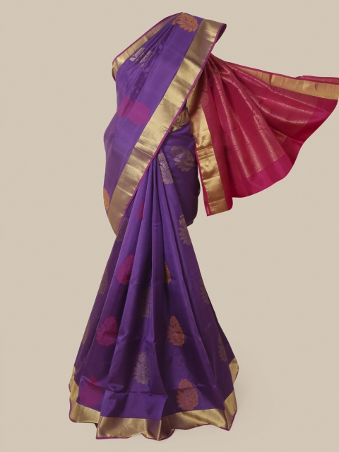 

Pothys Blue Woven Design Pure Silk Saree