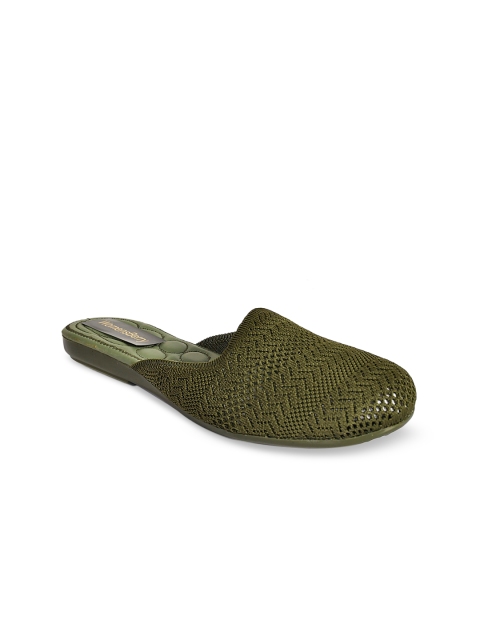 

WOMENS BERRY Women Green Mules Flats