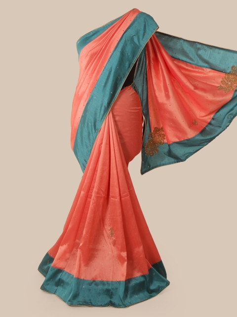 

Pothys Orange Woven Design Art Silk Saree