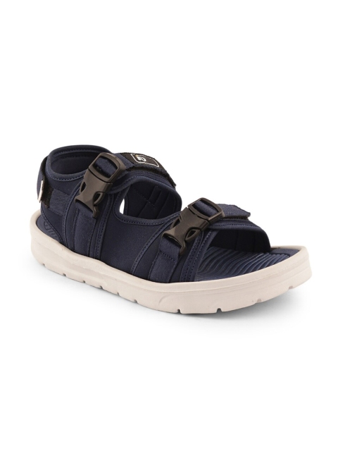 

ID Men Navy Blue & Off-White Solid Sports Sandals
