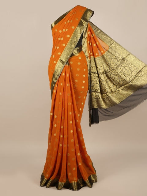 

Pothys Orange Woven Design Saree