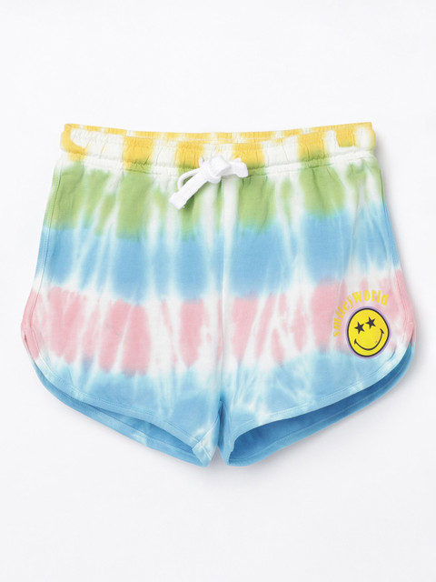 

Fame Forever by Lifestyle Girls Blue & Green Dyed Hot Pants