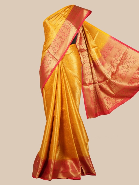 

Pothys Mustard Woven Design Saree