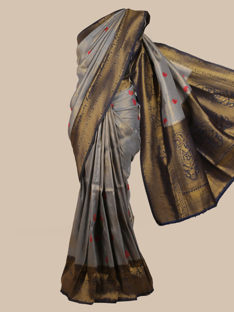 

Pothys Grey Woven Design Saree