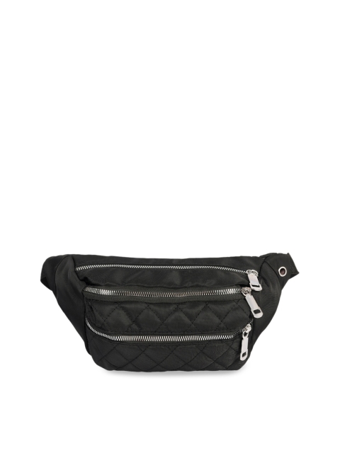 

Ratans Women Black Quilted Fanny Pack