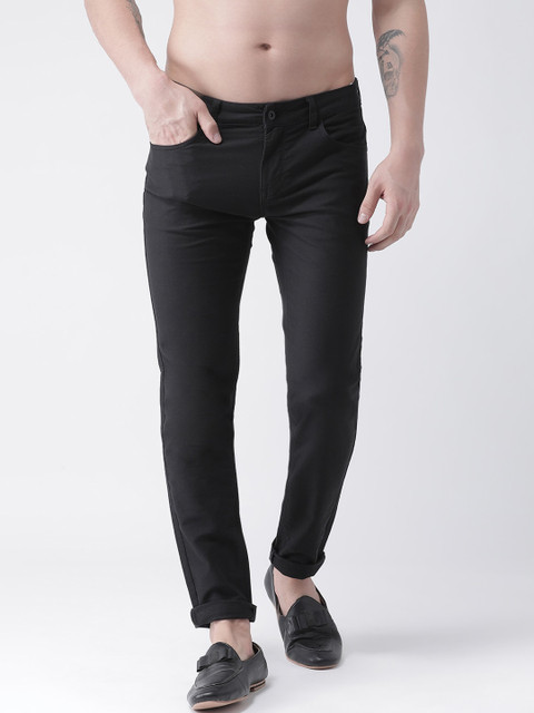 

Rex Straut Jeans Men Black Slim Fit Jeans