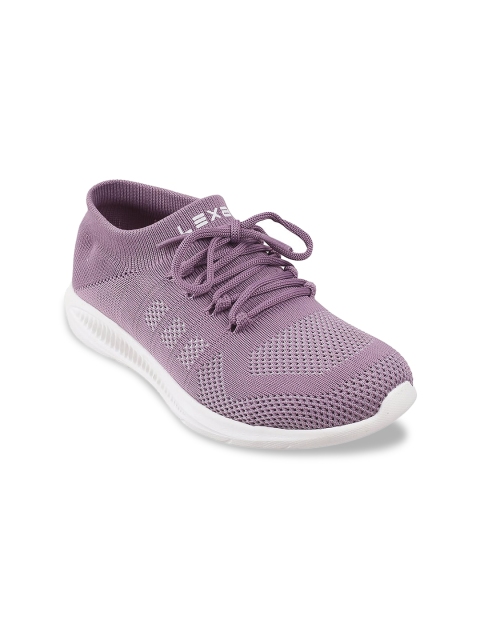 

WALKWAY Women Purple Woven Design Sneakers