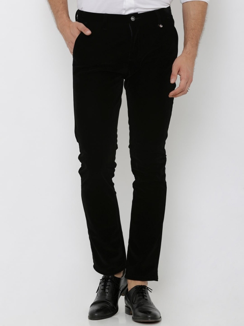 

Rex Straut Jeans Men Black Slim Fit Solid Regular Trousers