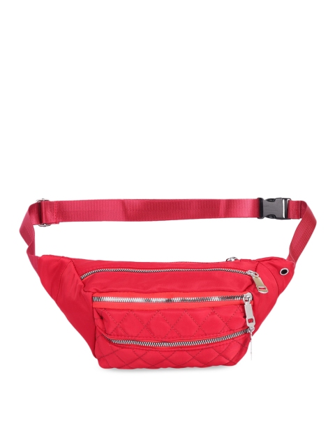 

Ratans Women Red Quilted Fanny Pack