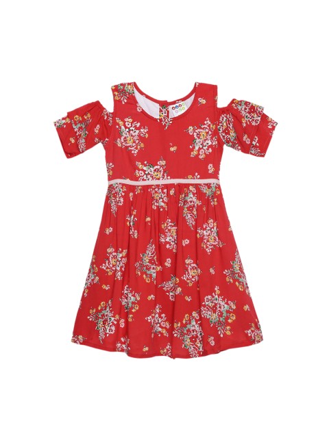 

ZION Red Floral Dress
