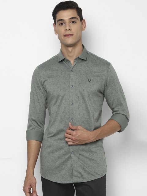 

Allen Solly Men Green Slim Fit Printed Casual Shirt