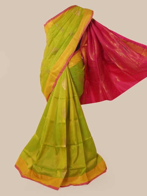 

Pothys Green Woven Design Pure Silk Saree