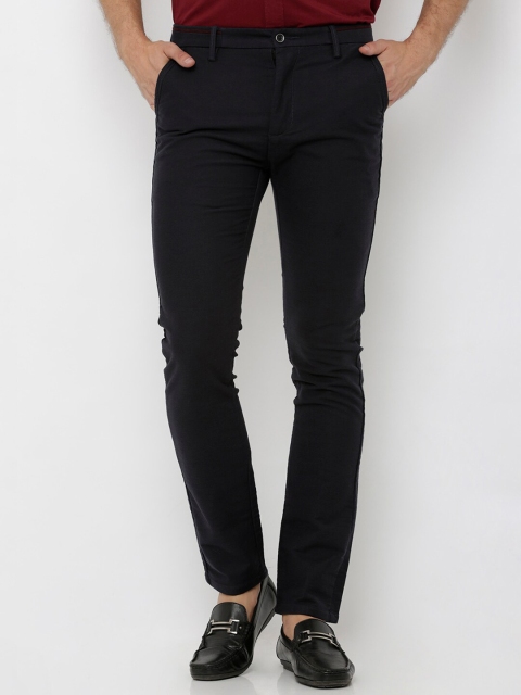 

Rex Straut Jeans Men Black Slim Fit Solid Formal Trousers