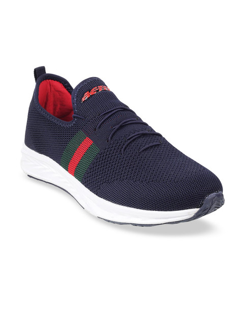 

WALKWAY by Metro Men Navy Blue Woven Design Sneakers