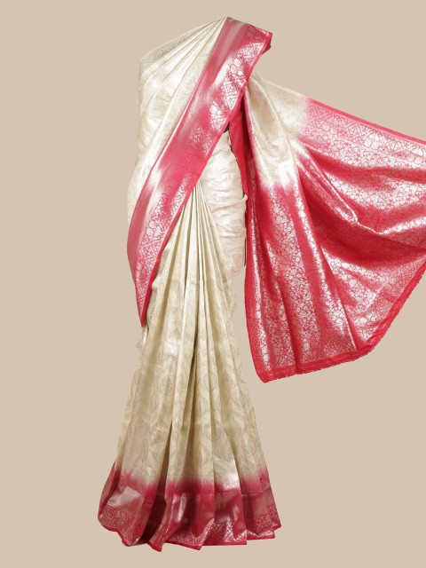 

Pothys Off-White Art Silk Woven Design Banarasi Saree
