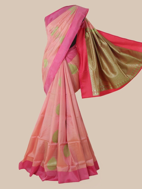 

Pothys Pink Pure Silk Woven Design Kanjeevaram Saree