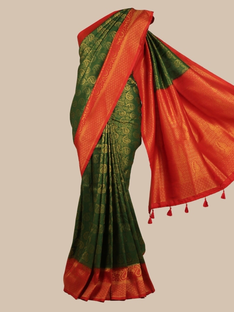 

Pothys Green Art Silk Woven Design Banarasi Saree