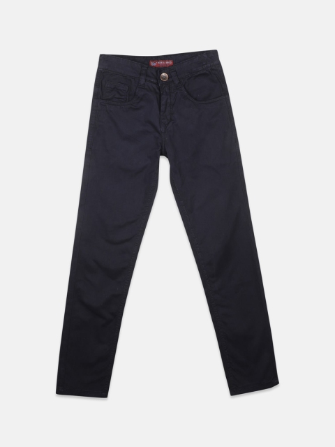 

Monte Carlo Boys Navy Blue Regular Fit Solid Chinos