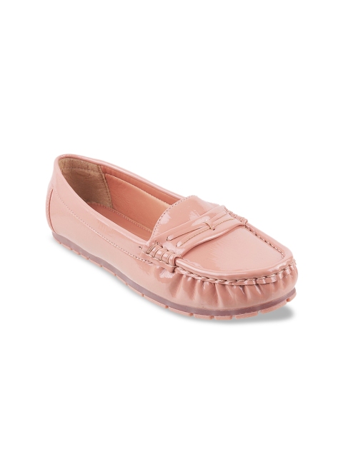 

WALKWAY Women Pink Solid Loafers