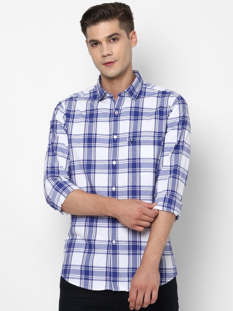 

Allen Solly Men Blue Slim Fit Checked Casual Shirt