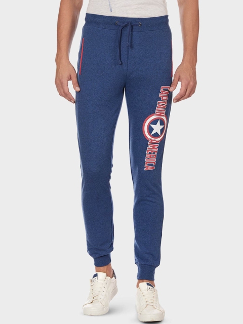 

Free Authority Men Blue Captain America Printed Joggers
