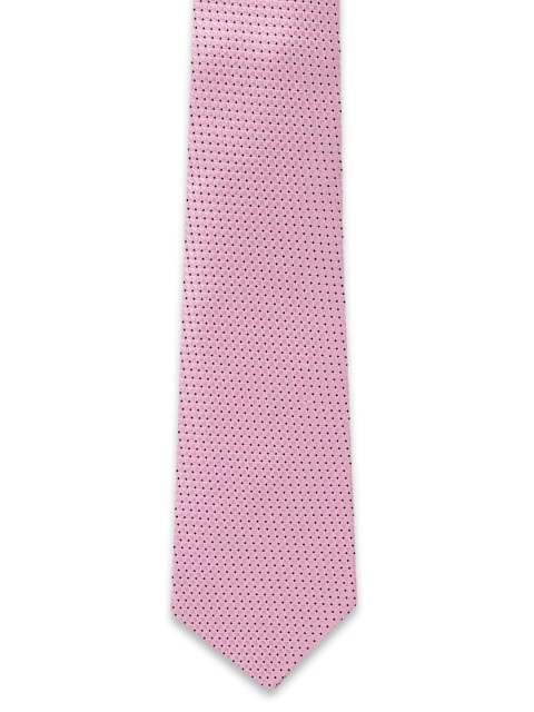 

Louis Philippe Pink & Black Printed Broad Tie
