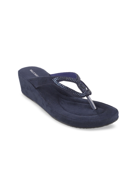 WALKWAY Women Blue Embellished Sandals