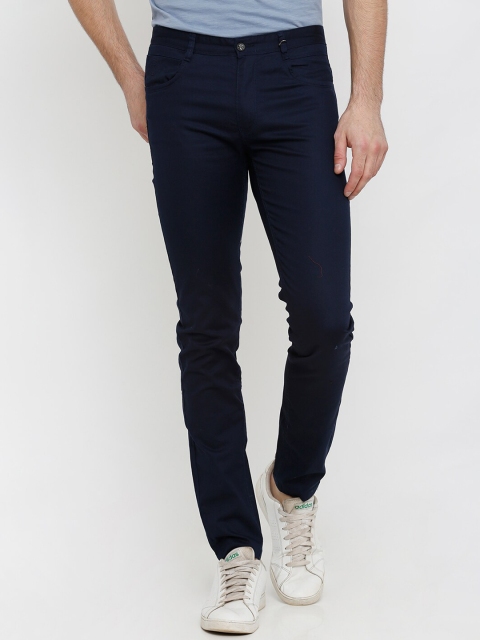 

Rex Straut Jeans Men Navy Blue Slim Fit Jeans
