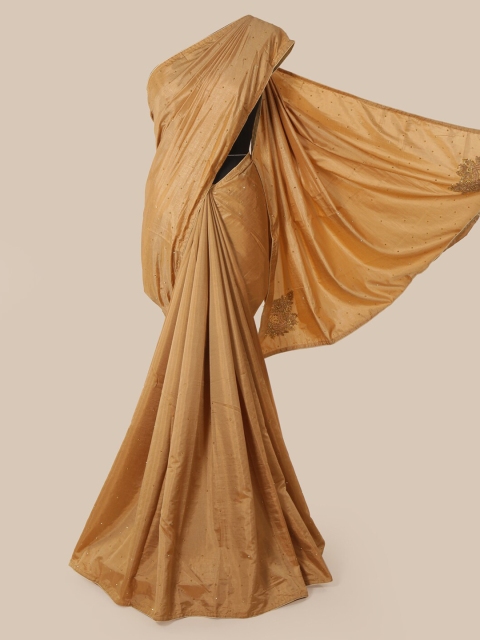 

Pothys Beige Embellished Art Silk Saree