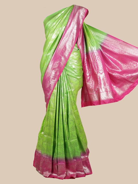 

Pothys Green & Pink Art Silk Woven Design Saree