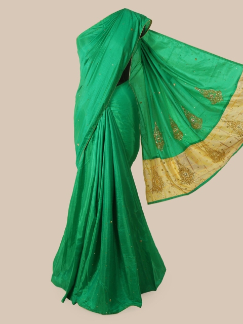 

Pothys Green Woven Design Saree