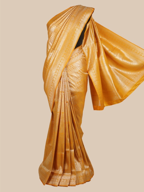 

Pothys Mustard Yellow Woven Design Art Silk Saree